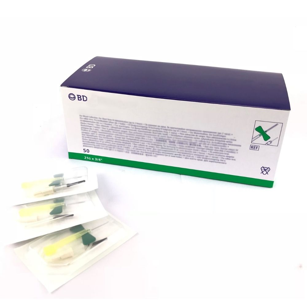 BD Vacutainer 21G Butterfly N. | Pack of 50 | Bd 367281 | Bd 367282